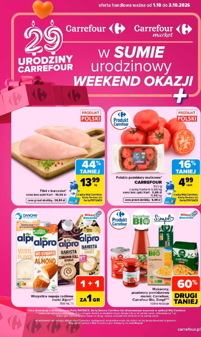 Carrefour gazetka od 01.10.2026 - Urodzinowe okazje od czwartku