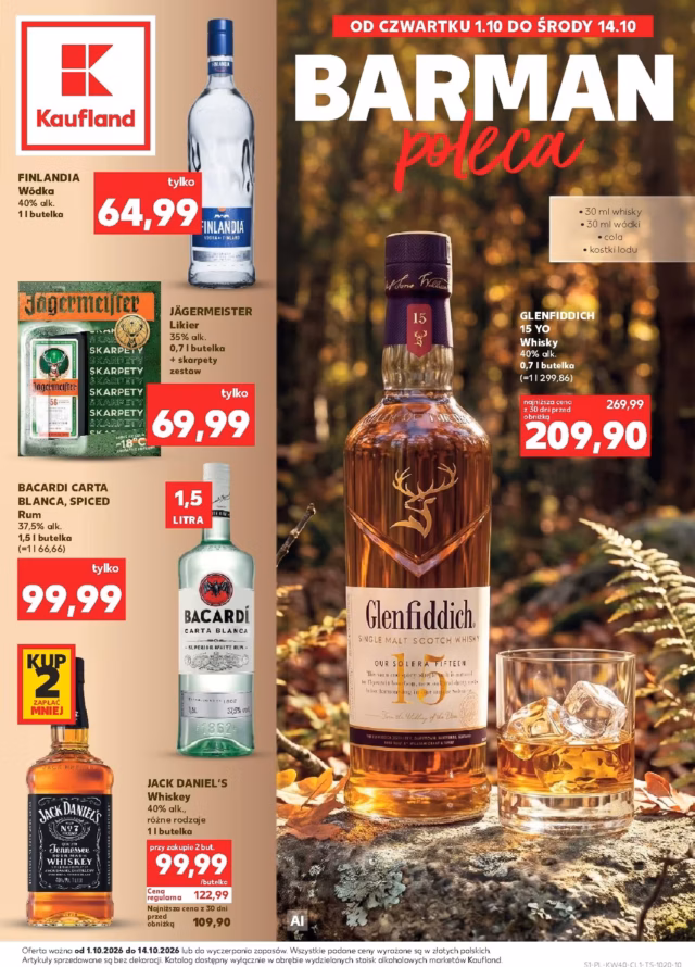Kaufland gazetka od 01.10.2026 - Alkohole i wina od czwartku