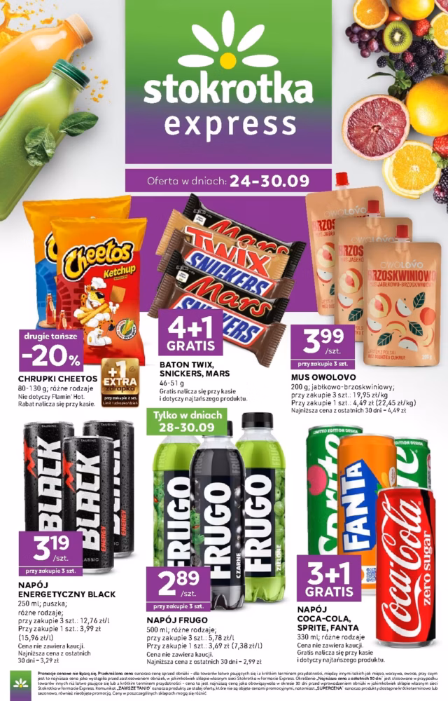 Stokrotka gazetka od 24.09.2026 - Expressowe okazje od czwartku